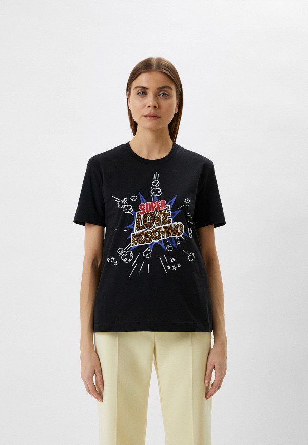 

Футболка Love Moschino, Черный, Love Moschino RTLABB858601