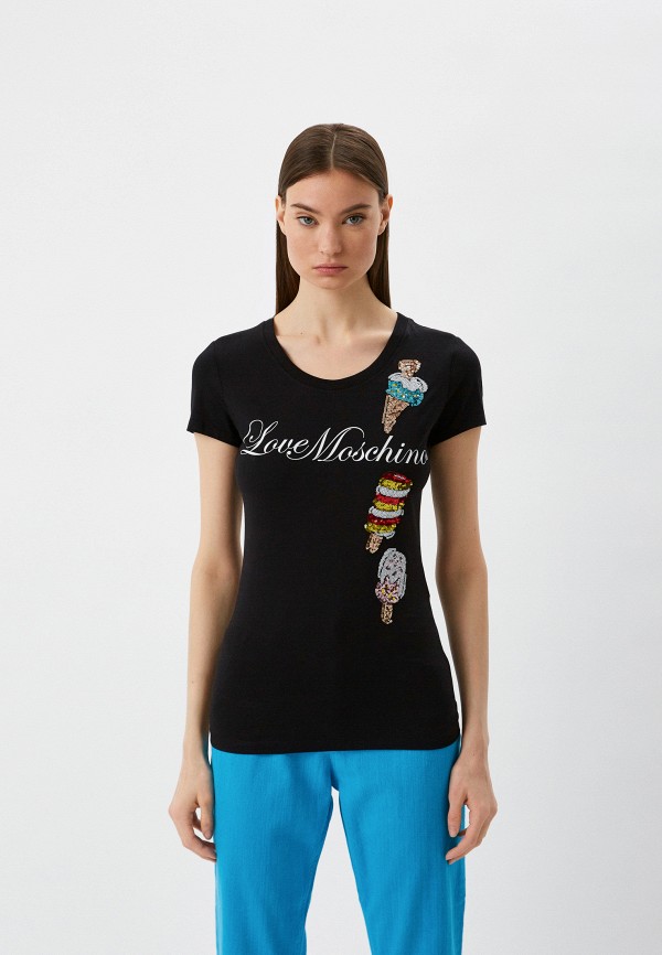 

Футболка Love Moschino, Черный