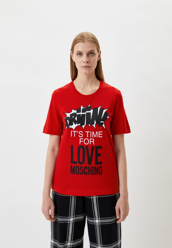 

Футболка Love Moschino, Красный