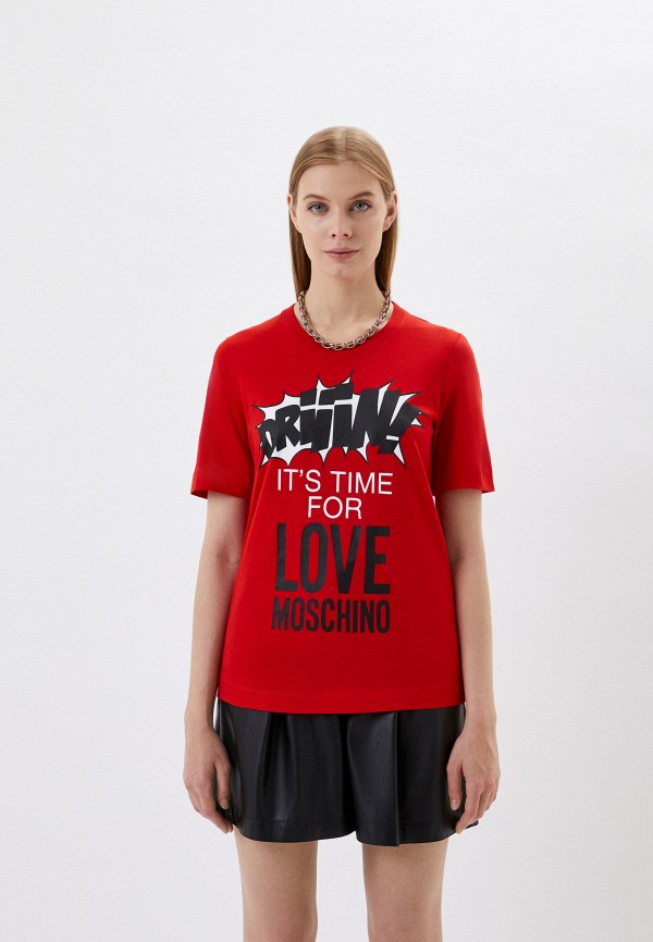 

Футболка Love Moschino, Красный