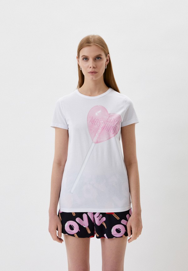 

Футболка Love Moschino, Белый, Love Moschino RTLABB892601