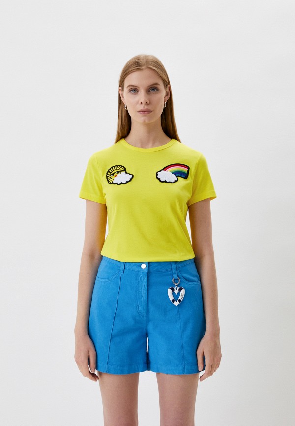 

Футболка Love Moschino, Желтый, Love Moschino RTLABB892901