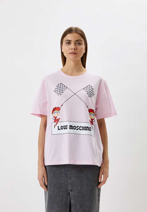 

Футболка Love Moschino, Розовый