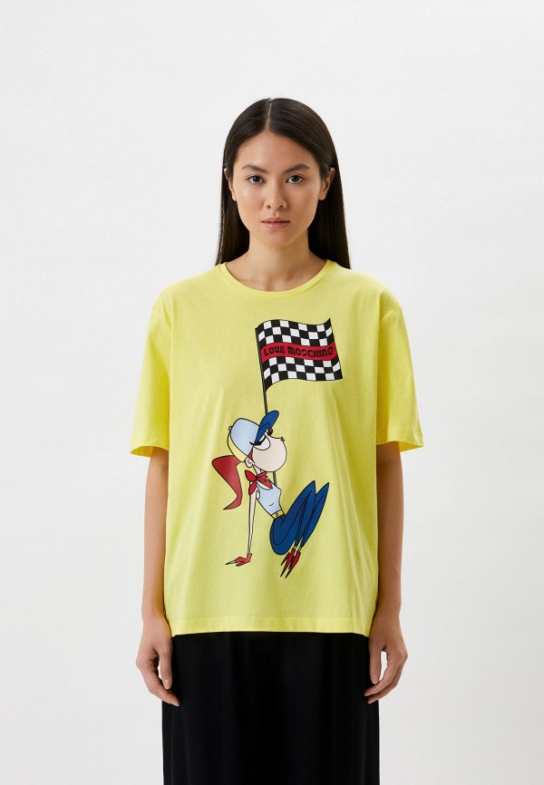 

Футболка Love Moschino, Желтый, Love Moschino RTLABB893501