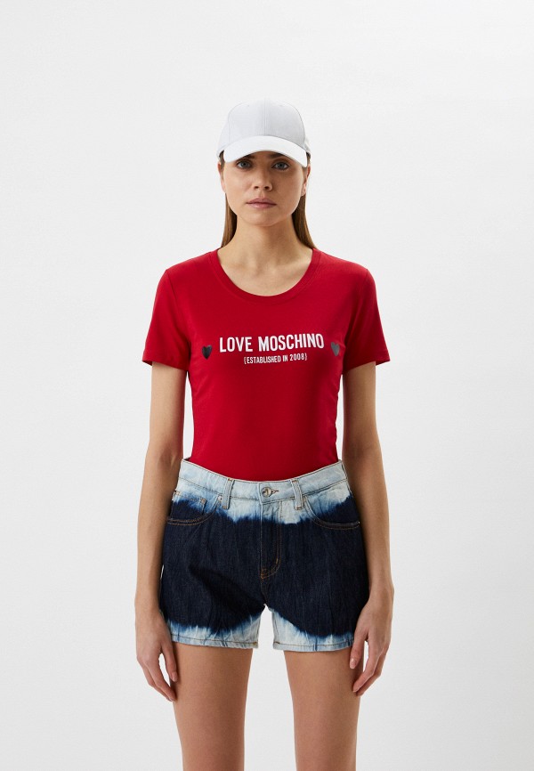 

Футболка Love Moschino, Красный, Love Moschino RTLABB895401