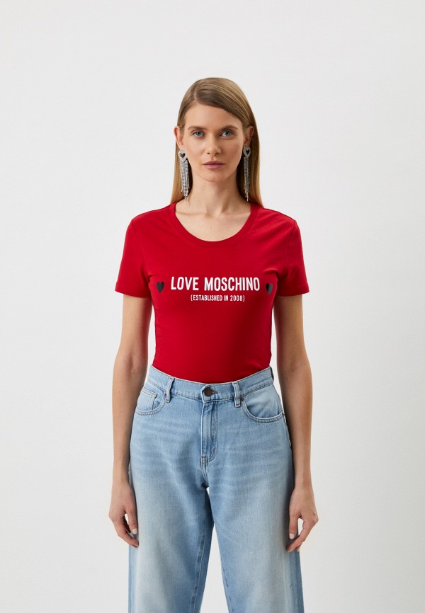 

Футболка Love Moschino, Красный