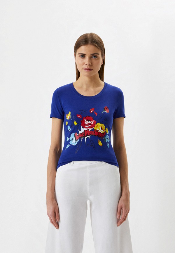 

Футболка Love Moschino, Синий