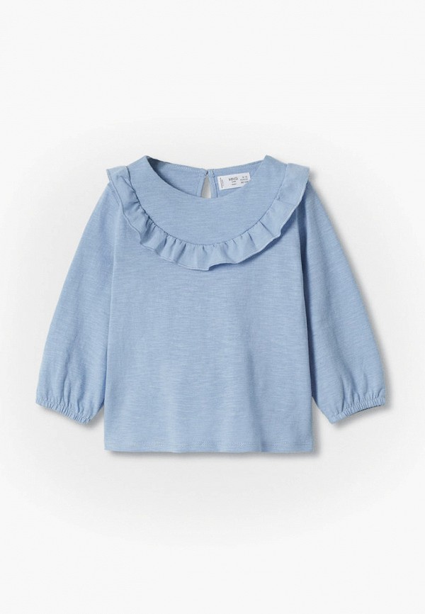

Лонгслив Mango Kids, Голубой, Mango Kids RTLABB948702
