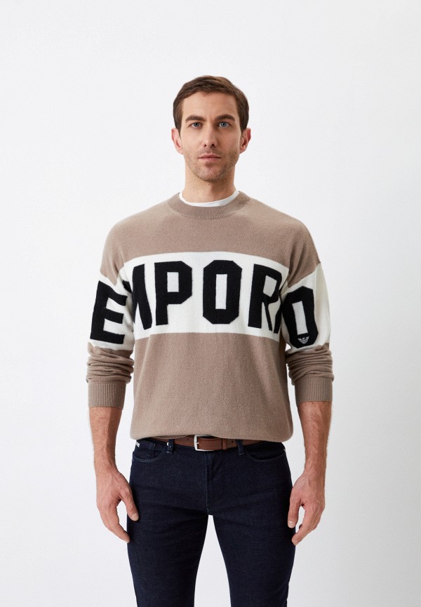 

Джемпер Emporio Armani, Коричневый, Emporio Armani RTLABC087401