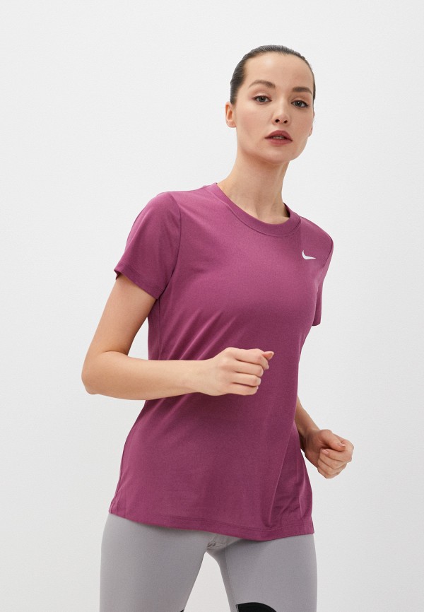 

Футболка спортивная Nike, Фиолетовый, W NK DRY LEG TEE CREW