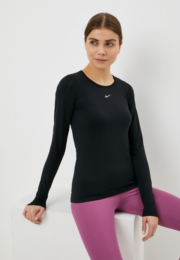 

Лонгслив спортивный Nike, Черный, W NK DFADV AURA SLIM LS TOP