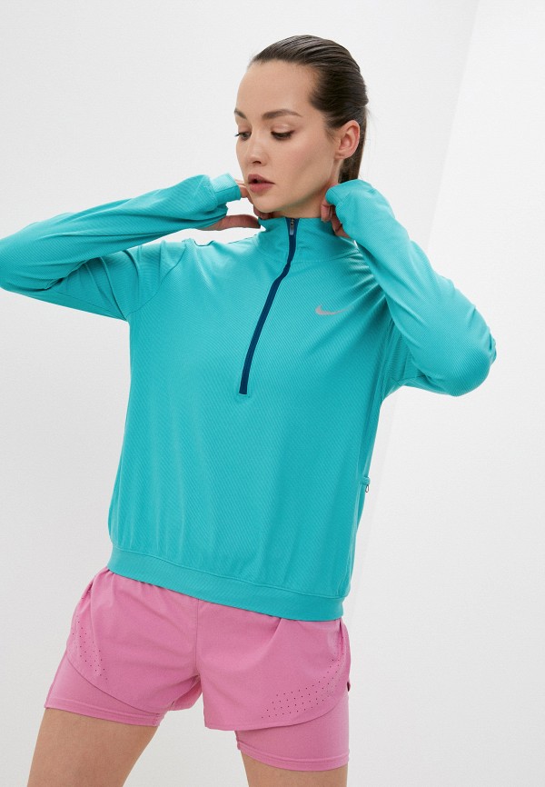

Лонгслив спортивный Nike, Бирюзовый, W NK DF ELEMENT SSNL NV
