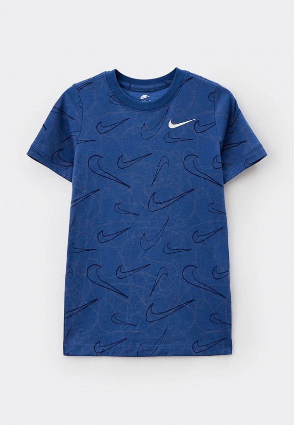 

Футболка Nike, Синий, B NSW TEE SWOOSH AOP