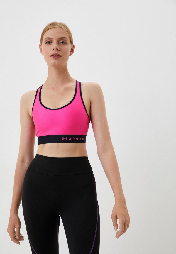 

Топ спортивный Under Armour, Фуксия, Armour Mid Keyhole Bra