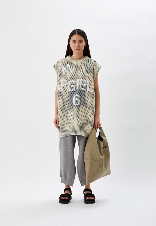 

Жилет MM6 Maison Margiela, Бежевый, MM6 Maison Margiela RTLABC165701