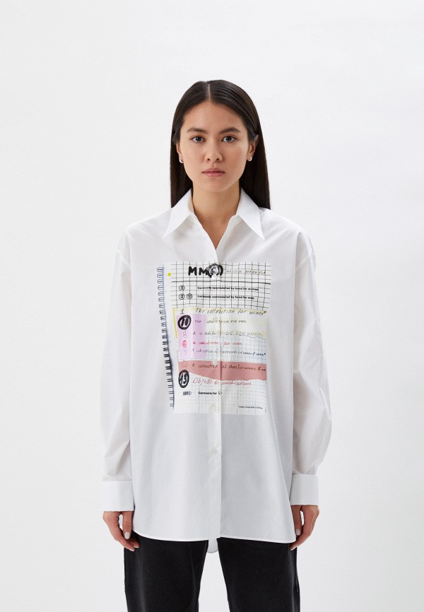 

Рубашка MM6 Maison Margiela, Белый, MM6 Maison Margiela RTLABC165801