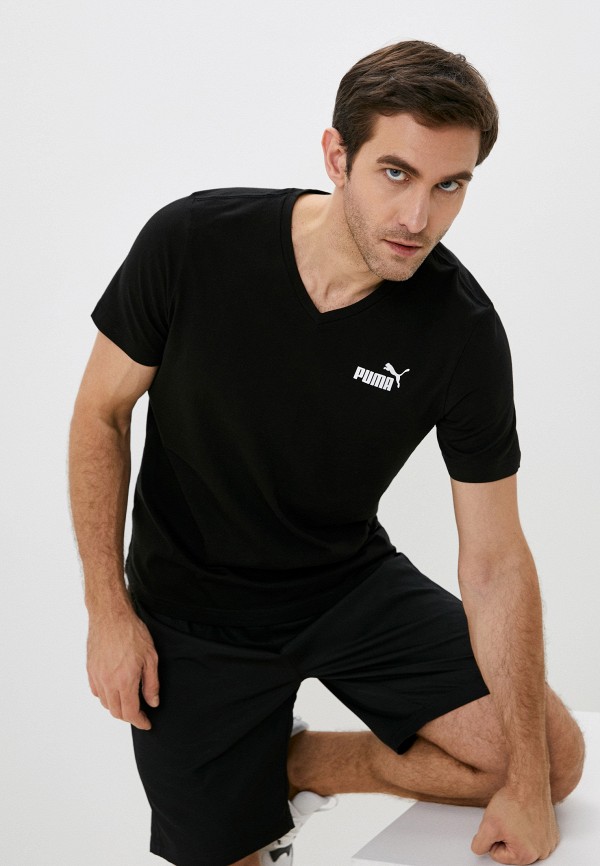 

Футболка PUMA, Черный, ESS V Neck Tee