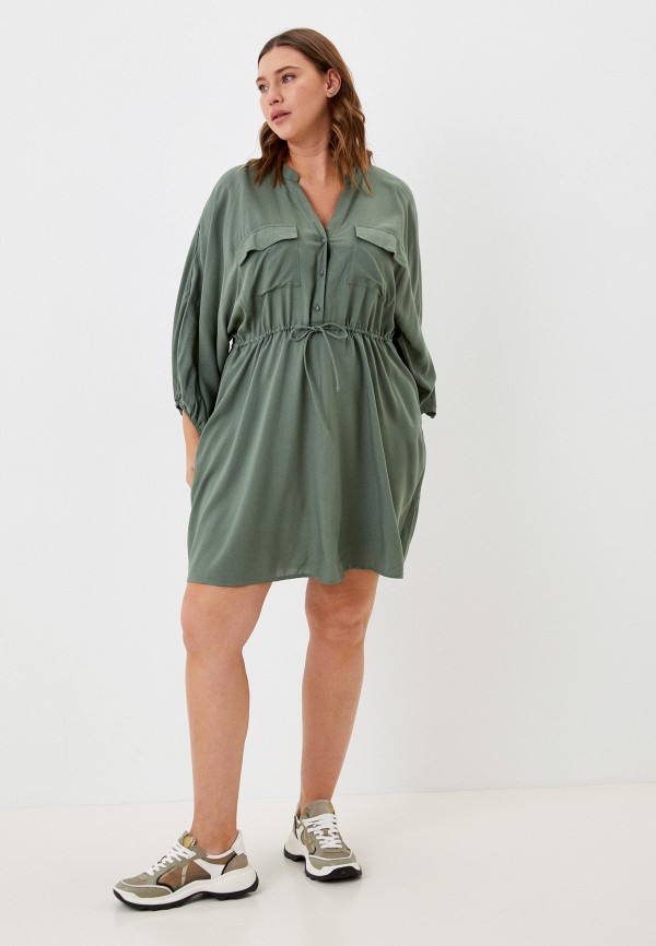 

Платье Vero Moda Curve, Зеленый, Vero Moda Curve RTLABC192001