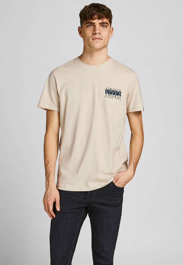 

Футболка Jack & Jones, Бежевый, Jack & Jones RTLABC201101