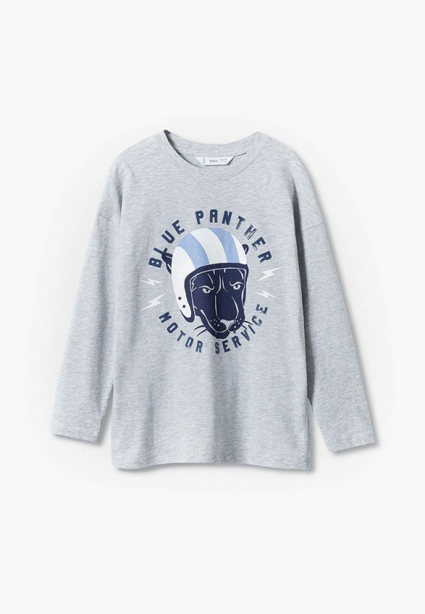 

Лонгслив Mango Kids, Серый, PANTHER