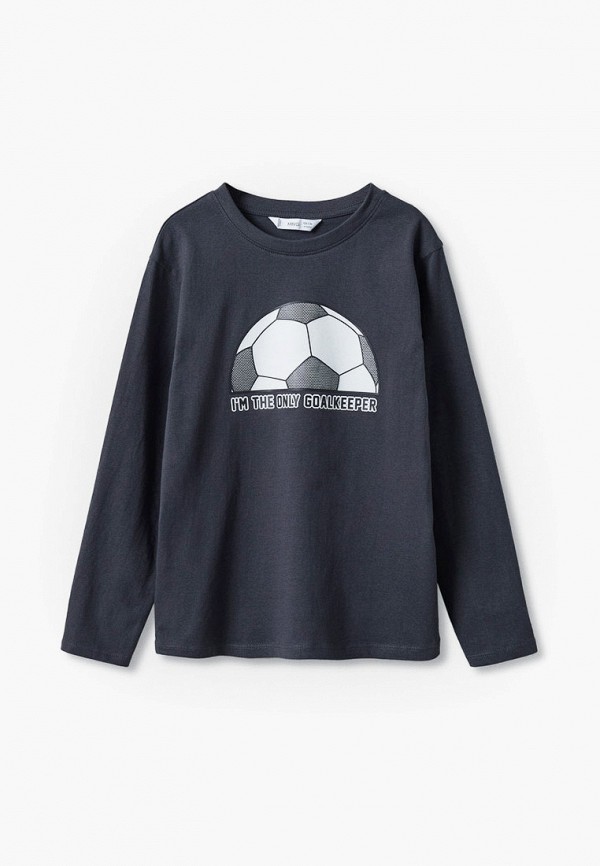 

Лонгслив Mango Kids, Серый, GOAL