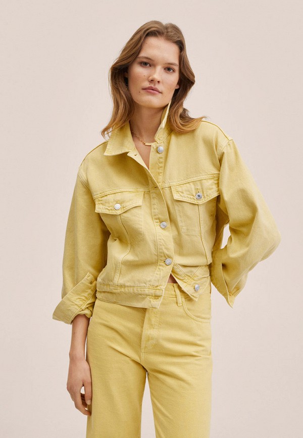 

Куртка джинсовая Mango, Желтый, Mango RTLABC394901