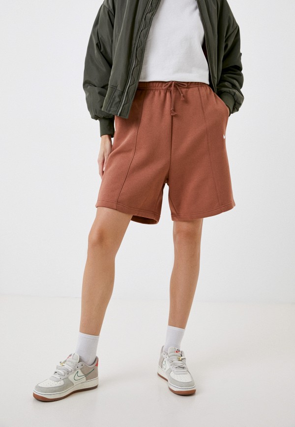 

Шорты спортивные Nike, Коричневый, W NSW ESSNTL CLCTN FLC HR SHRT