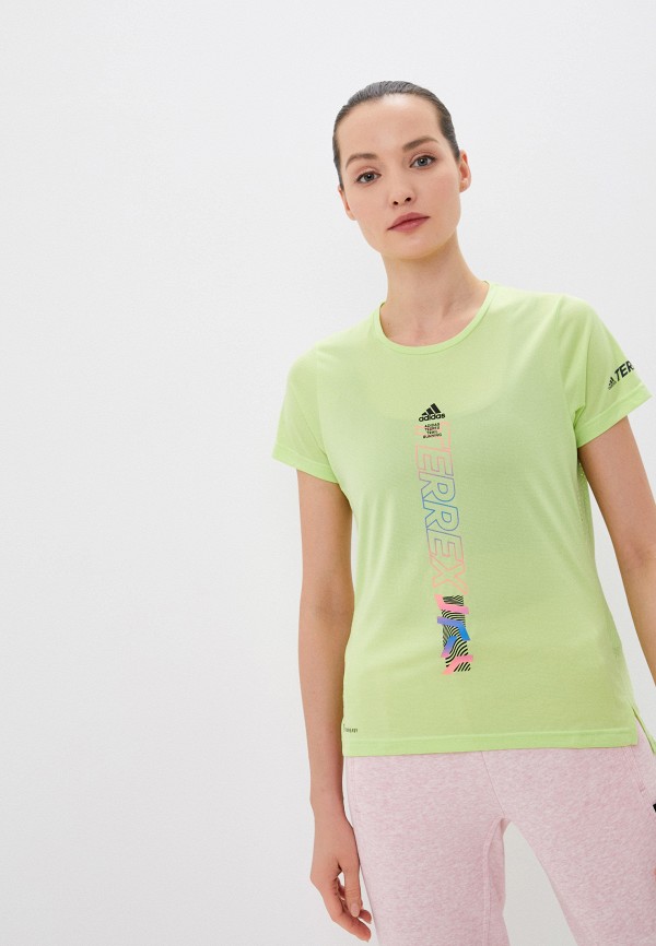 

Футболка спортивная adidas, Зеленый, AGRAVIC SHIRT W