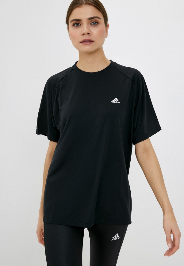 

Футболка спортивная adidas, Черный, YOGA BOYFR TEE