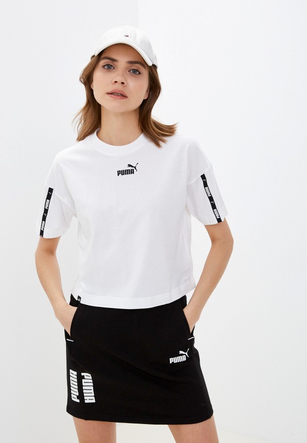 

Футболка PUMA, Белый, Power Tape Cropped Tee