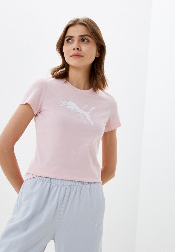 

Футболка PUMA, Розовый, Power Graphic Tee