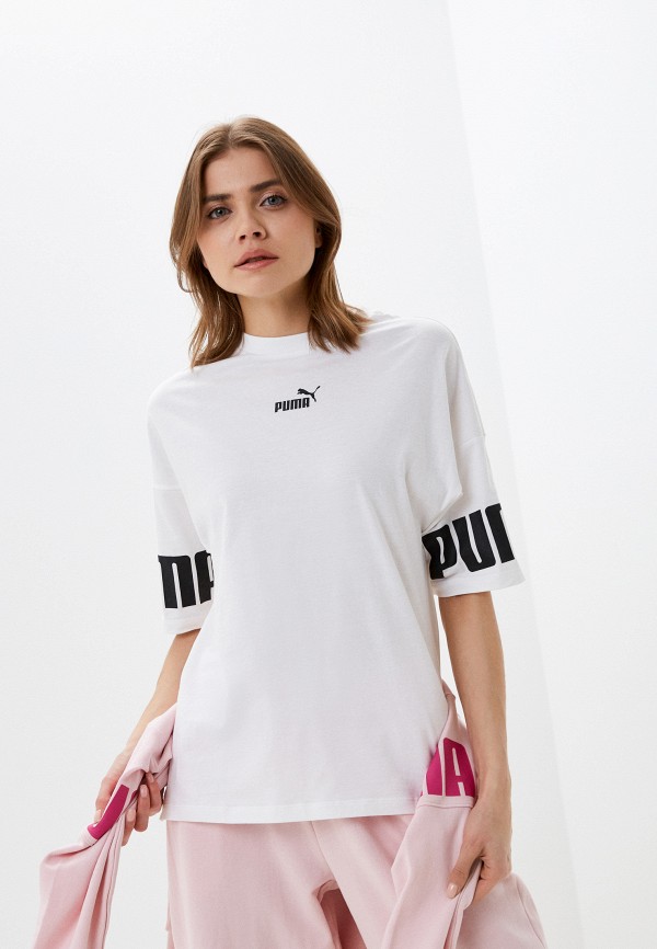 

Футболка PUMA, Белый, Power Colorblock Tee