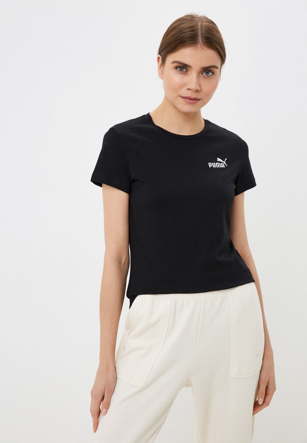 

Футболка PUMA, Черный, ESS+ Embroidery Tee