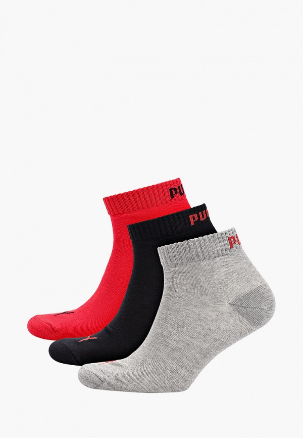 

Носки 3 пары PUMA, Разноцветный, UNISEX QUARTER PLAIN 3P