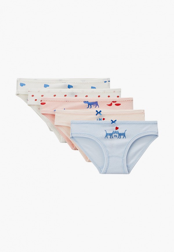 

Трусы 5 шт. Petit Bateau, Белый;розовый;бежевый;голубой, Petit Bateau RTLABC822501