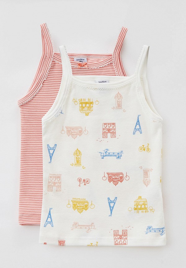 

Майки 2 шт. Petit Bateau, Разноцветный