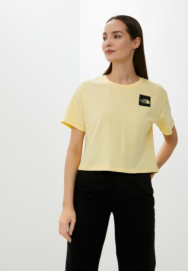 

Футболка The North Face, Желтый, W CROPPED FINE TEE