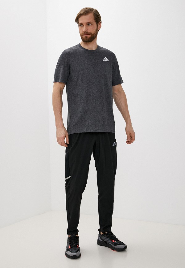 Футболка спортивная adidas серый, размер 44, фото 2