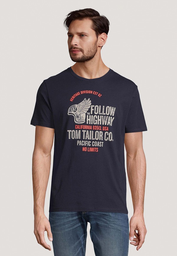

Футболка Tom Tailor, Синий, Tom Tailor RTLABD081101