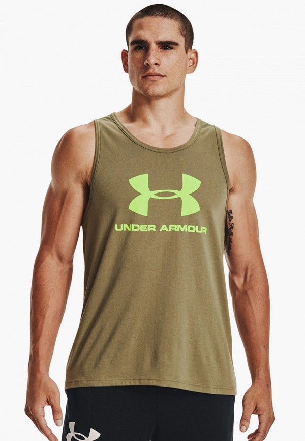 

Майка спортивная Under Armour, Хаки, UA SPORTSTYLE LOGO TANK