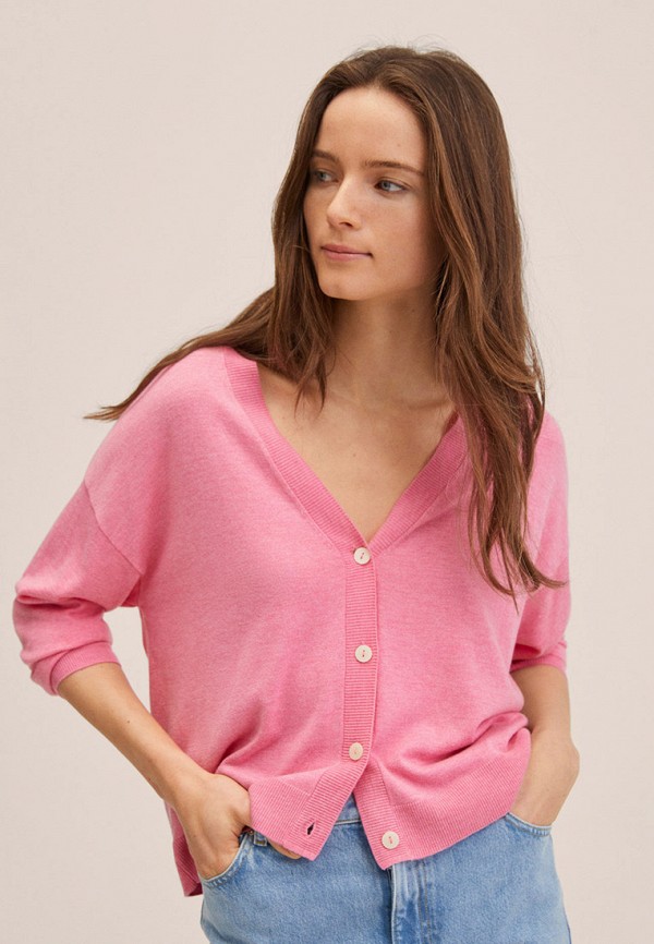 

Кардиган Mango, Розовый, LUCCAV