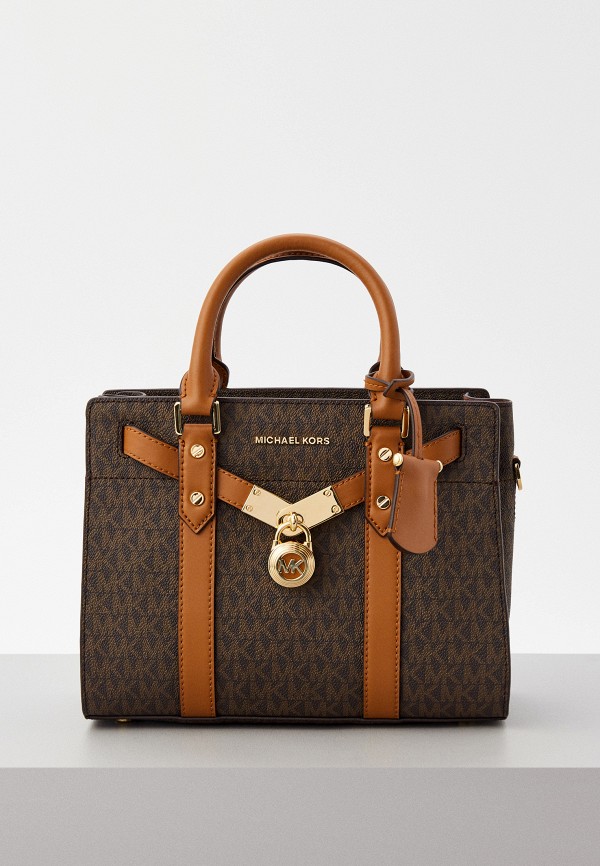 

Сумка и брелок Michael Michael Kors, Коричневый, NOUVEAU HAMILTON
