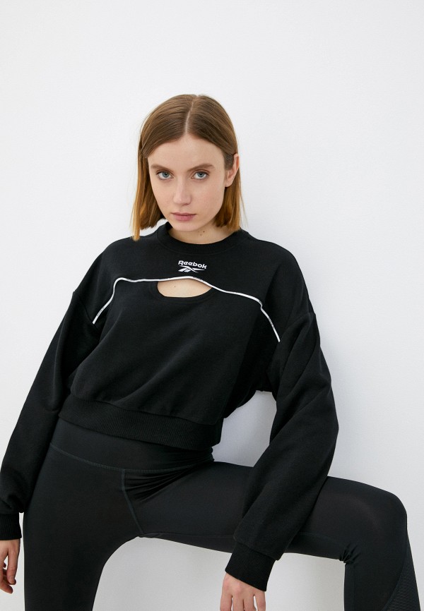 

Свитшот Reebok, Черный, PIPING PACK CREWNECK