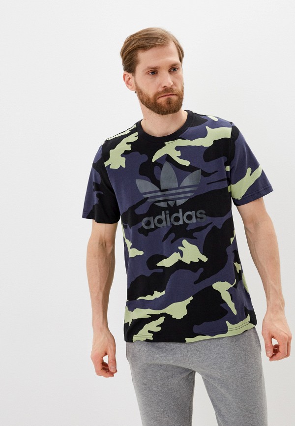

Футболка adidas Originals, Синий, CAMO AOP