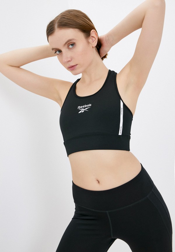 

Топ спортивный Reebok, Черный, PIPING PACK BRALETTE