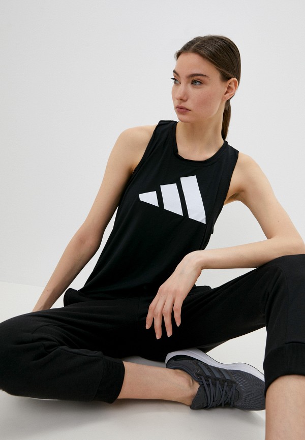 

Майка спортивная adidas, Черный, WTR 3BARLOGO TK