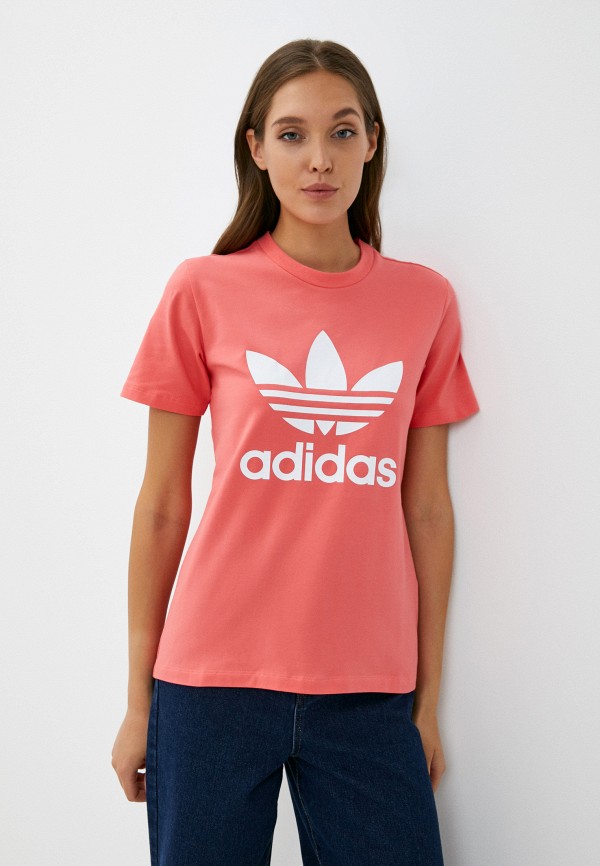 

Футболка adidas Originals, Коралловый, TREFOIL TEE