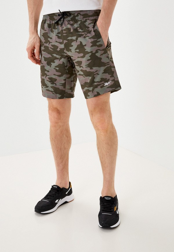 

Шорты спортивные Reebok, Хаки, WOR WOVEN CAMO AOP SHORT