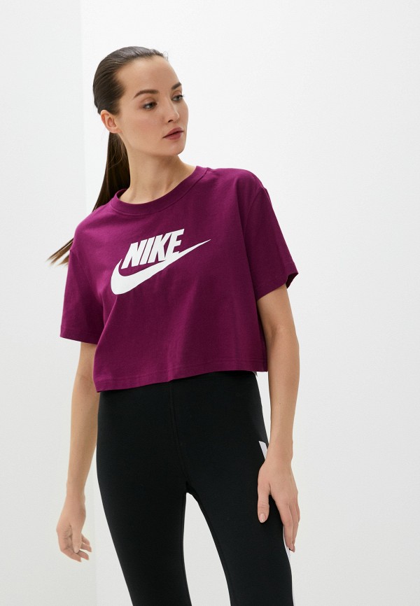 

Футболка Nike, Фуксия, W NSW TEE ESSNTL CRP ICN FTR