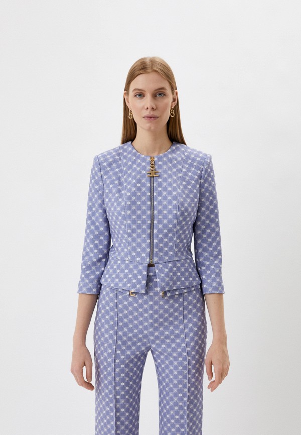 Жакет Elisabetta Franchi голубой GI00121E2 RTLABD295801